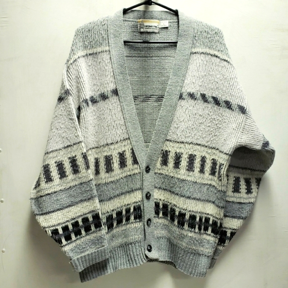 London Fog Sweaters Vintage London Fog Cardigan Sweater Mens Large